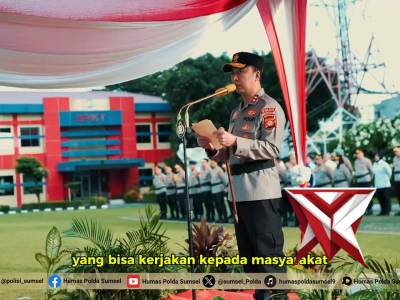 Upacara Hari Kesadaran Nasional di Polda Sumsel