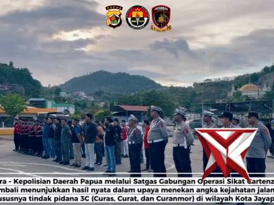 OPERASI SIKAT CARTENZ II/2025 POLDA PAPUA AMANKAN 19 UNIT SEPEDA MOTOR SAAT RAZIA DI ENTROP
