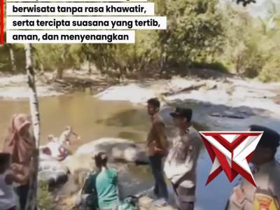 Libur Lebaran Aman: Personel Polres Anambas Jaga Ketat Destinasi Wisata