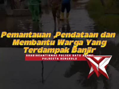 Pemantauan, Pendataan dan Membantu Warga Yang Terdampak Banjir

Bhabinkamtibmas Polsek Ratu Agung