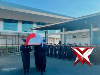 penjemputan jenazah Alm.Ipda Lauriano De Jesus