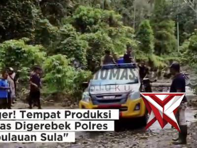 GEGER TEMPAT PRODUKSI MIRAS DI GREBEK POLRES KEPUALAUAN SULA