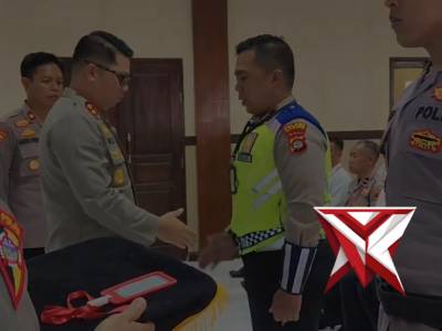 Latihan Pra Operasi Ketupat Agung 2026 di gedung ananta wijaya Polres Buleleng
