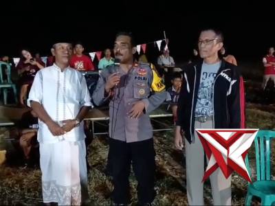 Himbauan Kamtibmaa Kapolsek Bungatan pada pelaksanaan Lomba Agustusan di Desa Pasir Putih