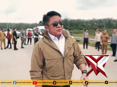 Kapolda sumsel melaksanakan pengecekan jalur tol kapal betung