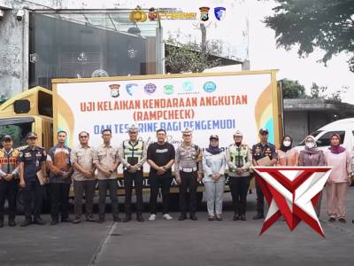 Satlantas Res Malang bersama Upt Dishub Malang dan Jasa Raharja melaksanakan kegiatan Rampcheck