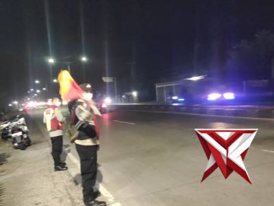 Pantauan arus lalin pos pam panorama pamanukan dalam rangka ops ketupat lodaya 2026