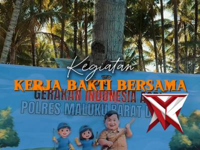 Kerja bakti indonesia ASRI polres maluku barat daya