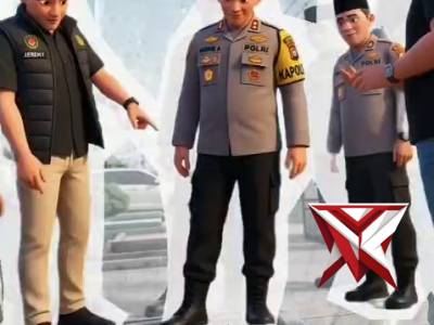 Anggota Polri berbagi