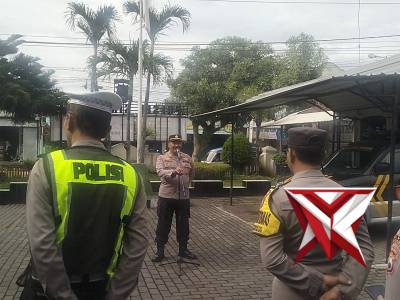 Apel pagi Polsek Singosari