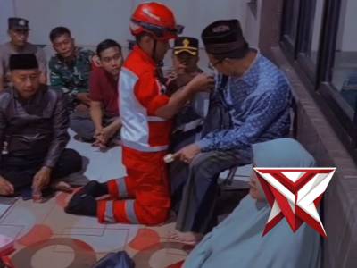 Kapolsek Gedangan Tinjau Korban Puting Beliung, Pastikan Kesehatan Warga Terjaga