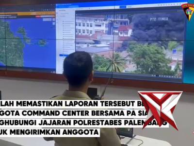Respon Cepat Call center 110 Polda Sumsel Menindaklanjuti Laporan Masyarakat