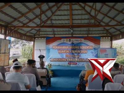 Tanam Jagung Kuartal I, Polres Kediri Garap 10 Hektar Lahan di Papar