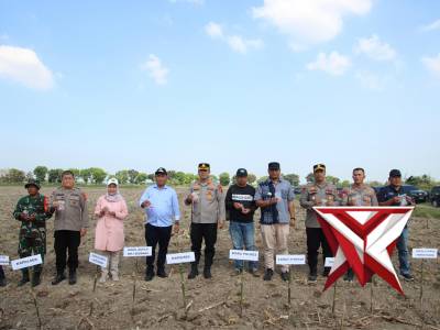 Kapolres Pelabuhan Belawan Laksanakan Penanaman Jagung Serentak Kuartal I Tahun 2026