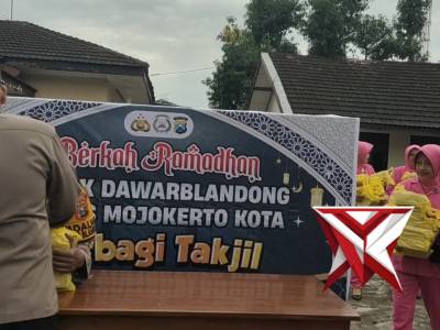 Polsek Dawarblandong Persiapan Bagi Takzil