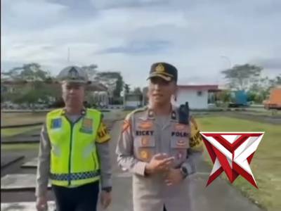 KOMPOL RICKY MOZAM JELAJAHI OKI PERIKSA KESIAPAN JALUR MUDIK