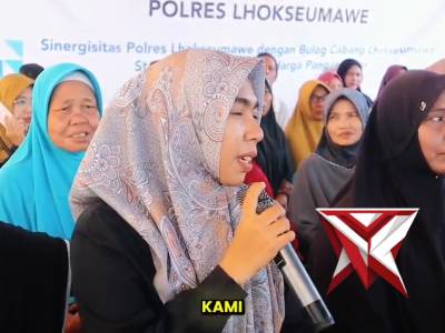 Kapolres Lhokseumawe Salurkan 1,6 Ton Beras Murah dan Beras Gratis untuk Warga Bangka Jaya - PoliceTube