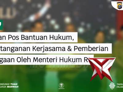 Peresmian Pos Bantuan Hukum Menteri Hukum RI