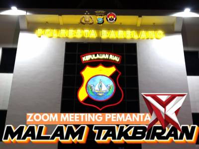 Zoom Meeting Pemantauan Malam Takbiran