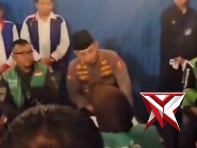 Kapolri Sambangi kedai ado presisi, ngobrol, Serap aspirasi Komunitas ojol palembang