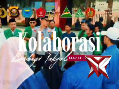 Kolaborasi kapolres muara enim bersama OKP dan mahasiswa bagikan takjil