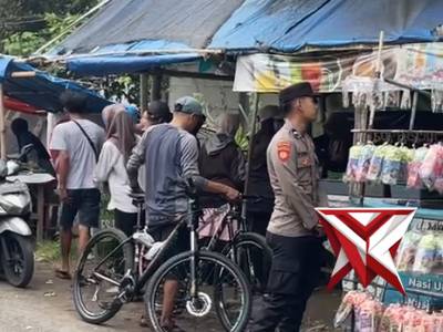 Patroli pasar Takjil Polsek Turen Polres Malang
