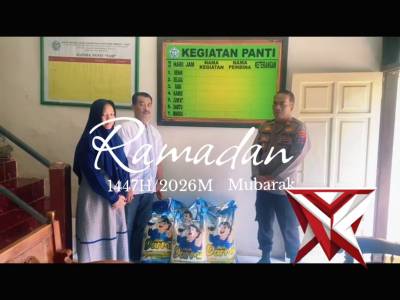 Penyerahan Bantuan Sembako Berupa Beras dari Kapolres Malang kepada Yayasan Panti asuhan yatim piatu