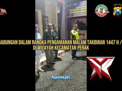 KAPOLSEK.PERAK PIMPIN APEL PENGAMANAN MALAM TAKBIRAN  1447 H