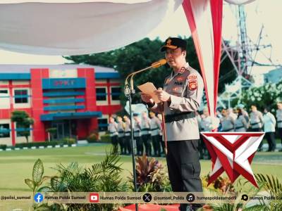 Upacara HARI KESADARAN NASIONAL DI PIMPIN OLEH BAPAK KAPOLDA SUMSEL