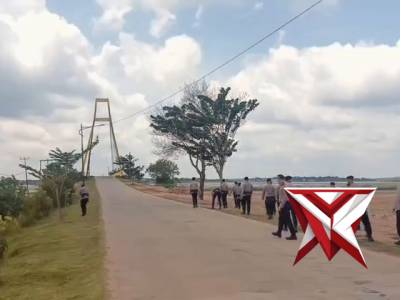 Giat Kurve bersama di Sepanjang Jalanan Tanjung Senai dipimpin Kapolres Ogan Ilir