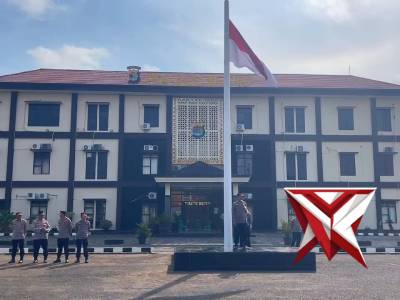 Apel Pagi Jam Pimpinan Polres Metro Lampung