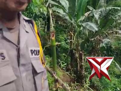 Mendatangi TKP tanah Longsor