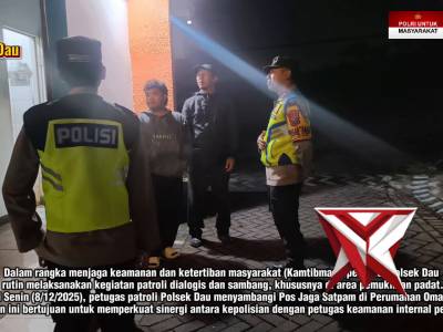 ? Sinergi Keamanan: Polsek Dau Sambang Pos Satpam Perum Oma Campus!
