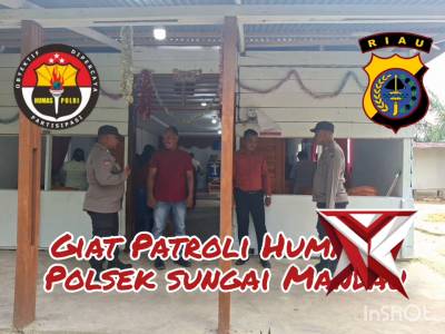 Giat Patroli Humanis Polsek Sungai Mandau