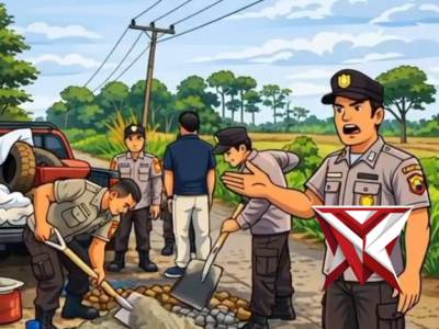 Kerja bakti polres Musi Rawas