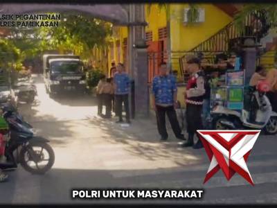 Pengaturan pagi Polsek pegantenan