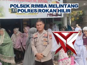 pengamanan sholat idul fitri oleh polsek rimba melintang