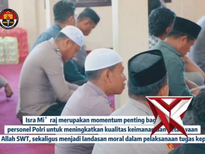 Polres Kepulauan Sula Gelar Peringatan Isra Mi&rsquo;raj Nabi Muhammad SAW 1447 H / 2026 M