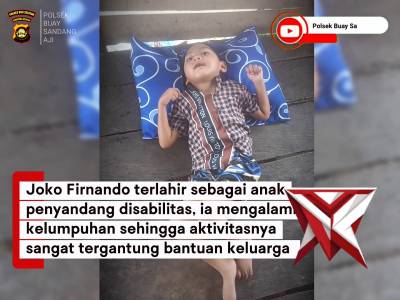 Kursi roda untuk Ananda Joko Firnando