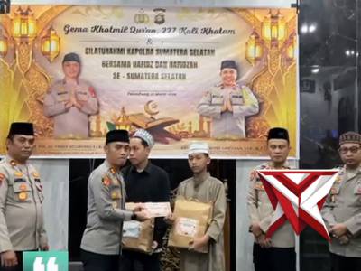 SILAHTURAHMI KAPOLRES OKU SELATAN BERSAMA HAFIDZ QUR'AN DI POLRES OKU SELATAN