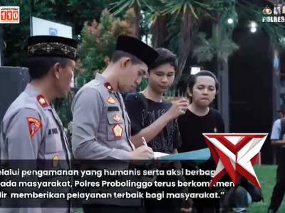 Pelayanan Aksi Damai Polres Probolinggo