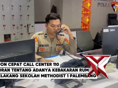 Respon Cepat Call center 110 Polda Sumsel
