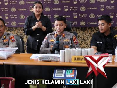 Konferensi pers ungkap kasus Judi Online Satreskrim Polres Kudus - PoliceTube
