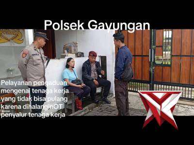 Polsek Gayungan Menyediakan Layanan Pengaduan Mengenai Tenaga Kerja