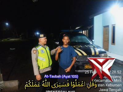 SAMBANG PATROLI POLSEK MIRIT