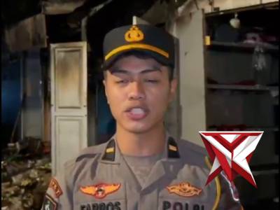 Respon cepat dari Polres Magetan atas peristiwa kebakaran kios di area Wisata Sarangan pagi hari ini