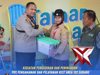 Kegiatan Pengecekan Dan Peninjauan Pos Pengamanan Dan Pelayanan Rest Area 102 Subang Oleh Waka Polda