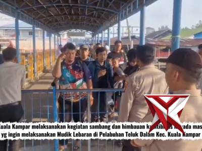 Polsek Kuala Kampar Melaksanakan Kegiatan Sambang dan Sampaikan Pesan Kamtibmas