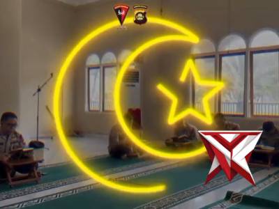 Batalyon C Pelopor Satbrimob Polda Sumsel Kegiatan Tadarus Di Masjid Imam Asy-Syafi&rsquo;i