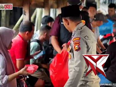 BERBAGI TAKJIL POLRES KEPULAUAN MERANTI KEPADA  masyarakat di kemoang